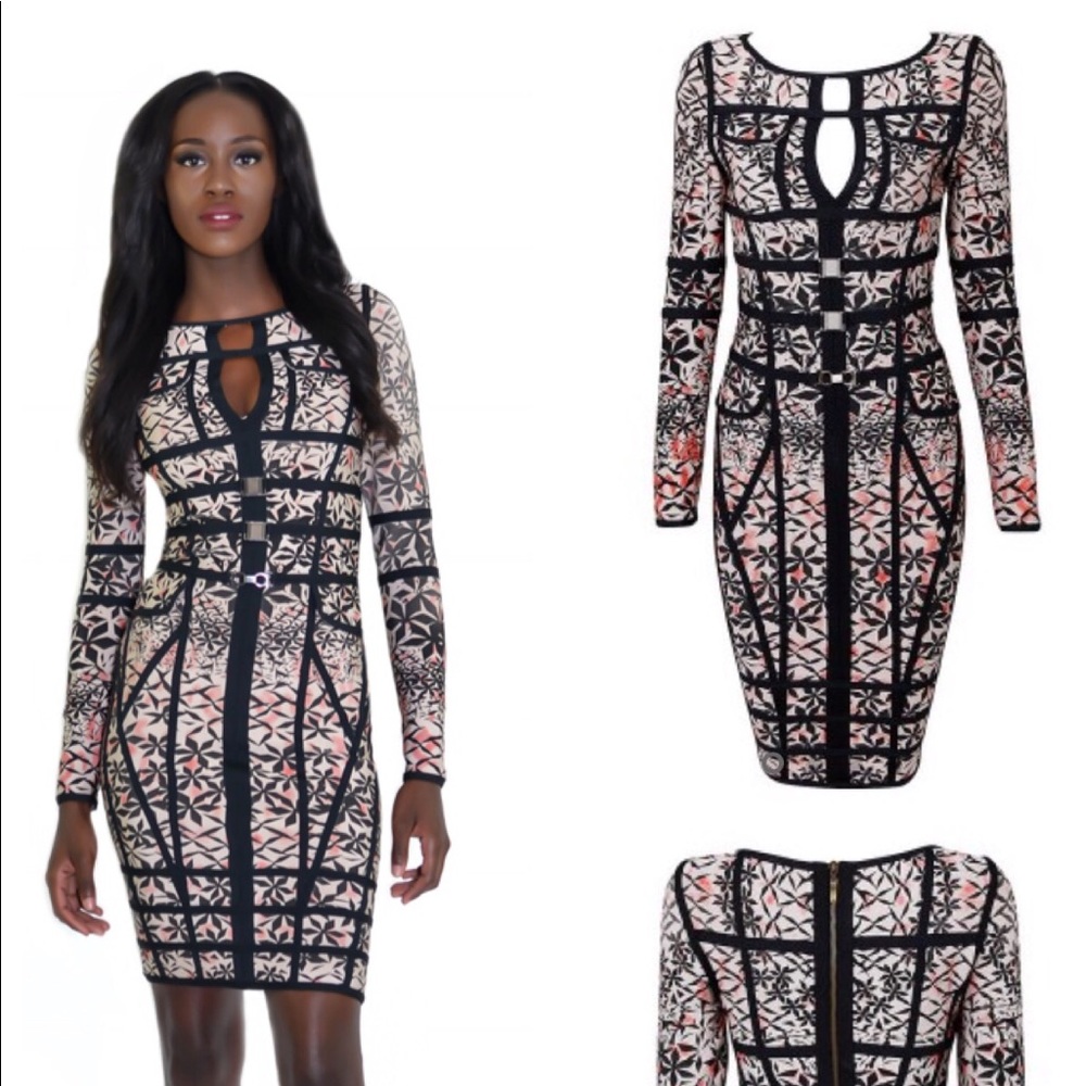 Multi Colored Bandage Dress